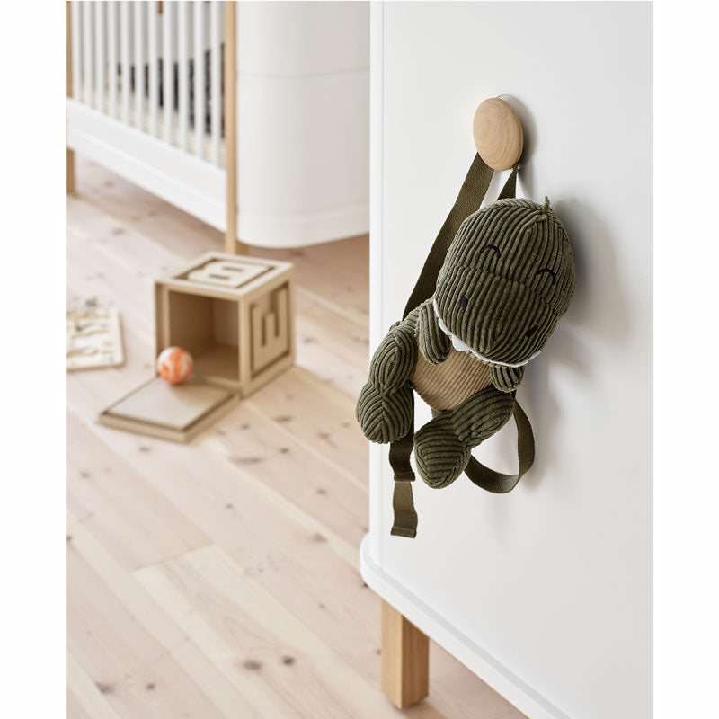 Oliver Furniture Wood Kommode 3 Schubladen in weiß/Eiche