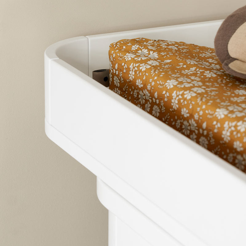 Oliver Furniture Wood Kommode 3 Schubladen in weiß/Eiche