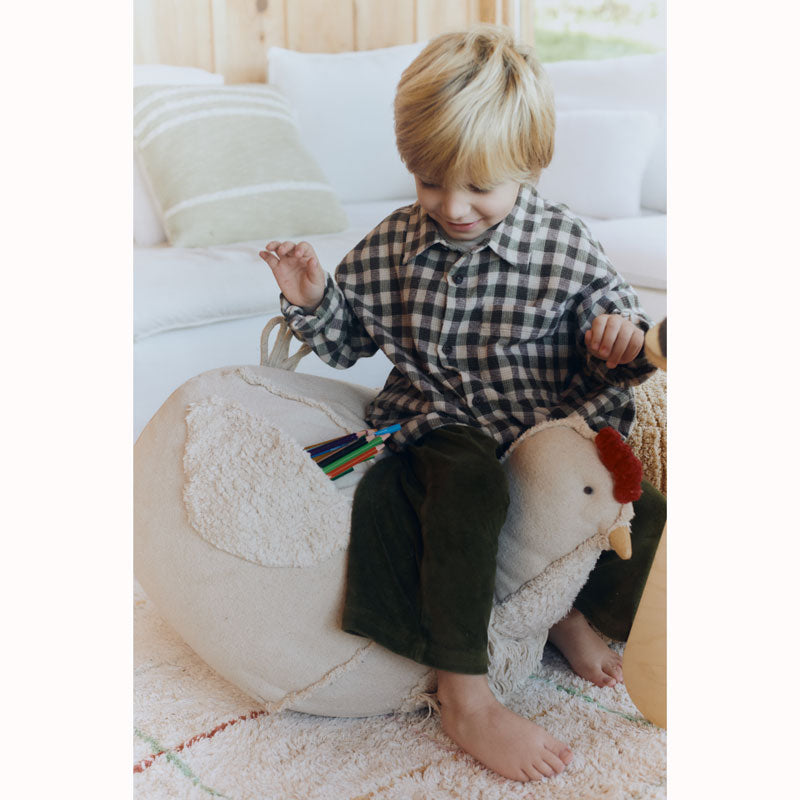 Lorena Canals Pouf "Chicken" 60x40x44 cm