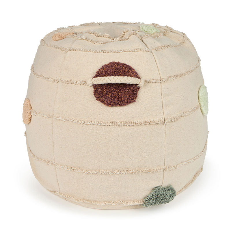 Lorena Canals Pouf 'Sonnensystem' natural Ø50x45 cm