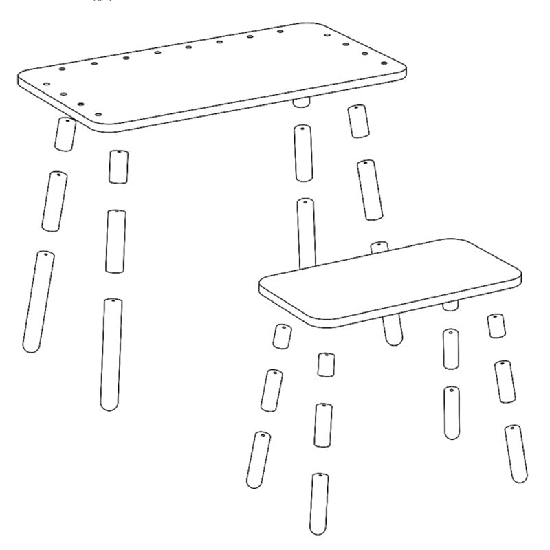 Pure Position Growing Table 65x120cm – der Kindertisch, der mitwächst in weiß