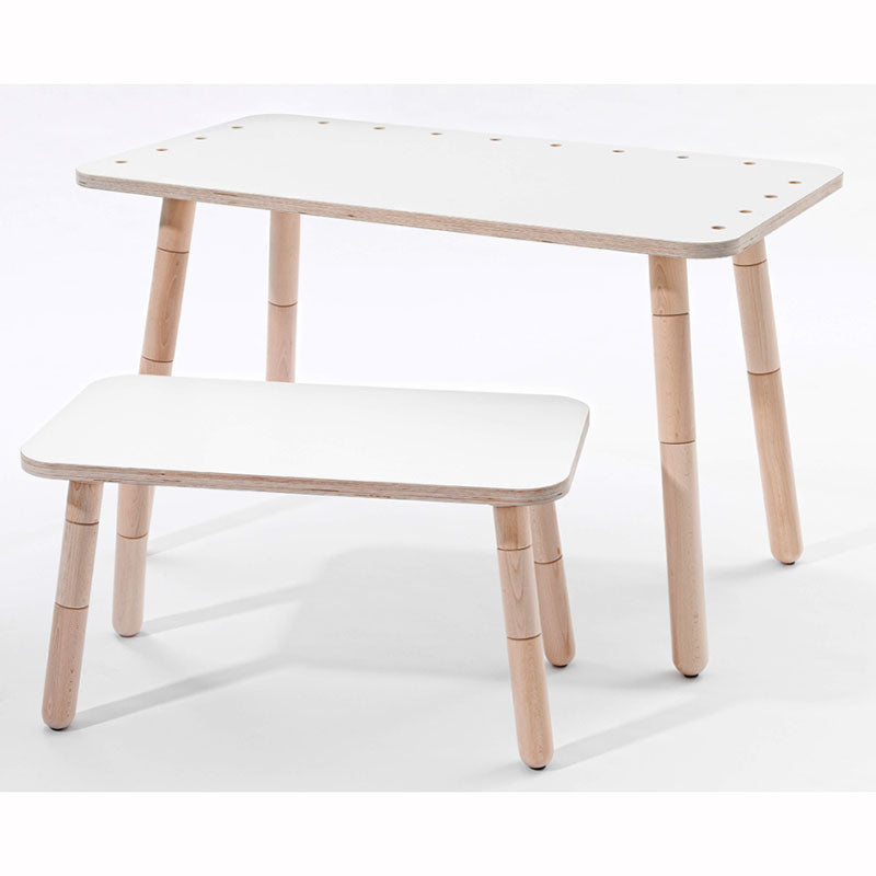 Pure Position Growing Table 65x120cm – der Kindertisch, der mitwächst in weiß