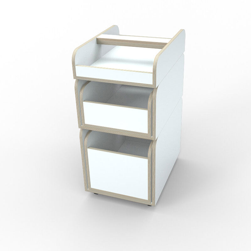 Growing Table Spaces in weiß – das clevere Containermöbel