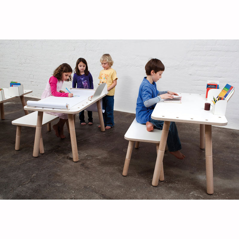 Pure Position Growing Table 65x120cm – der Kindertisch, der mitwächst in weiß
