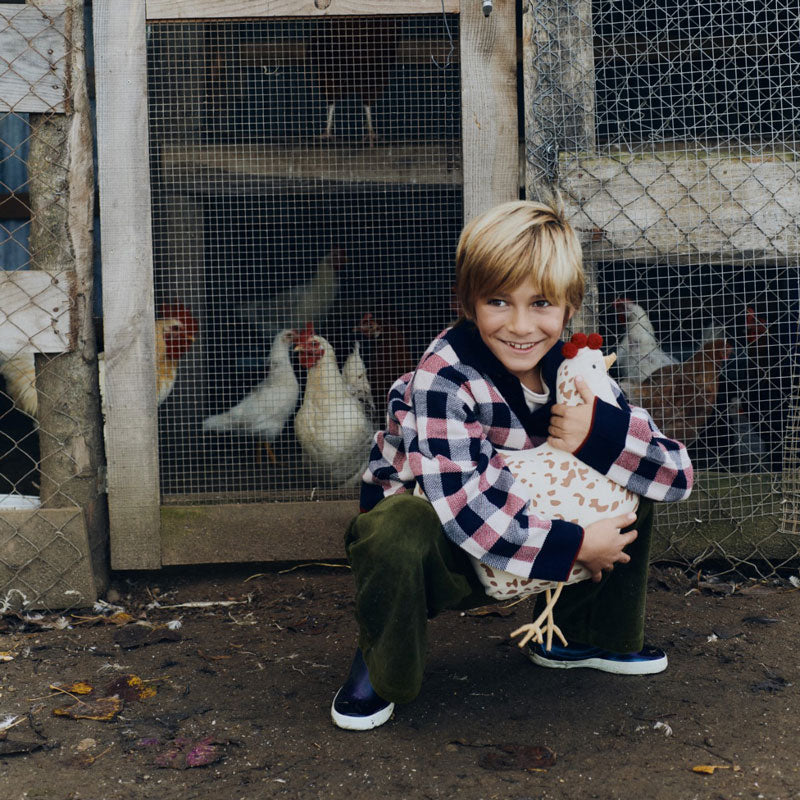 Lorena Canals Kissen "Chicken" 36x35x11 cm