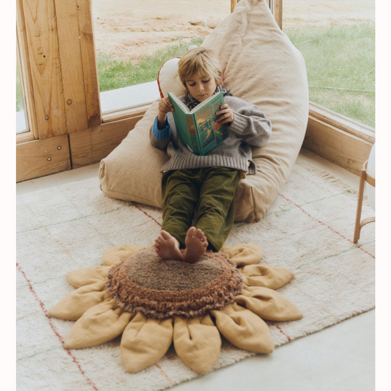 Lorena Canals Bodenkissen Sitzpouff "Sunflower" 90x90 cm