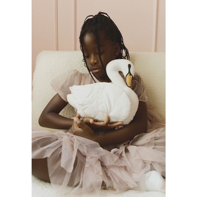 Lorena Canals "Swan Lake" Kissen "Swan" 30x30cm