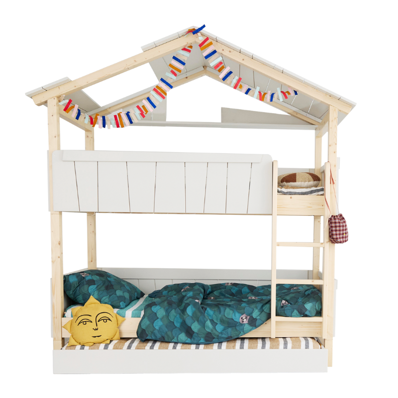 Mathy by Bols 'Star Light Bunkbed Model 3' Montessori Stockbett 90x200cm mit Bettschublade - in 26 Farben erhältlich