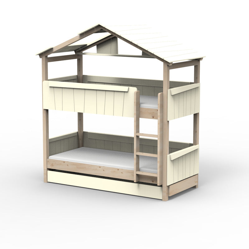 Mathy by Bols 'Star Light Bunkbed Model 3' Montessori Stockbett 90x200cm mit Bettschublade - in 26 Farben erhältlich