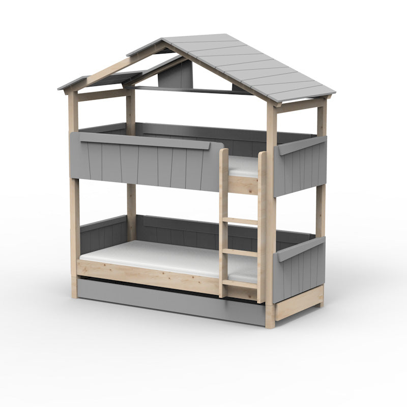 Mathy by Bols 'Star Light Bunkbed Model 3' Montessori Stockbett 90x200cm mit Bettschublade - in 26 Farben erhältlich