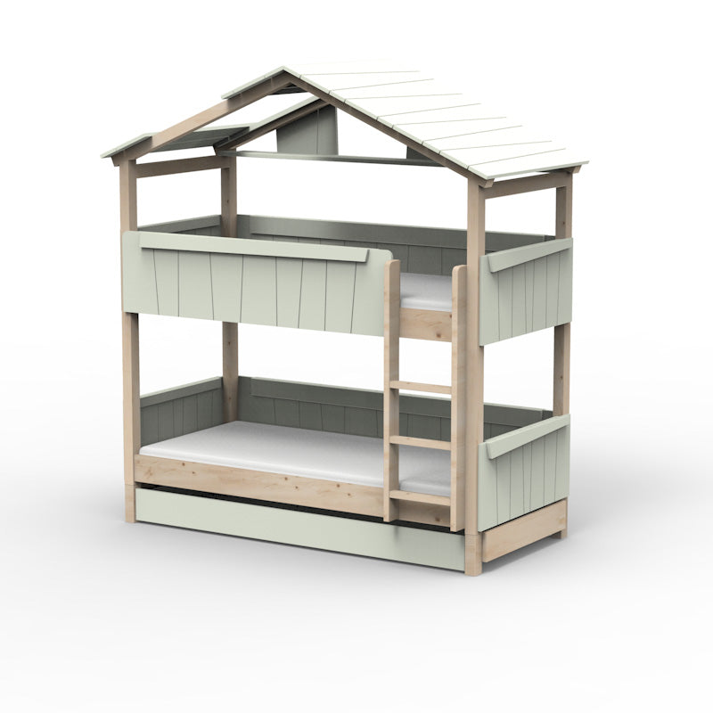 Mathy by Bols 'Star Light Bunkbed Model 3' Montessori Stockbett 90x200cm mit Bettschublade - in 26 Farben erhältlich