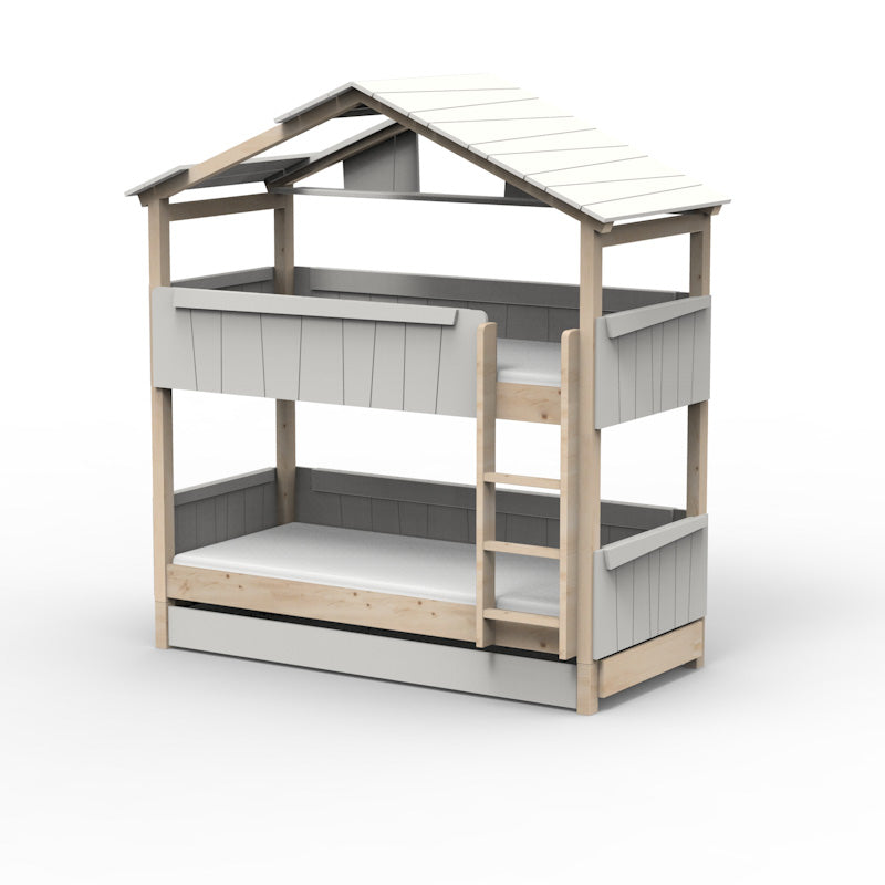 Mathy by Bols 'Star Light Bunkbed Model 3' Montessori Stockbett 90x200cm mit Bettschublade - in 26 Farben erhältlich