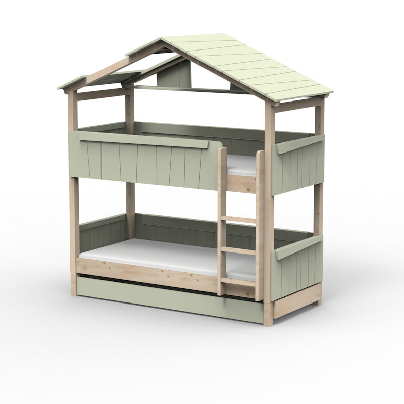 Mathy by Bols 'Star Light Bunkbed Model 3' Montessori Stockbett 90x200cm mit Bettschublade - in 26 Farben erhältlich