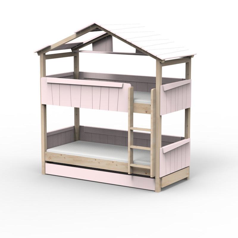 Mathy by Bols 'Star Light Bunkbed Model 3' Montessori Stockbett 90x200cm mit Bettschublade - in 26 Farben erhältlich