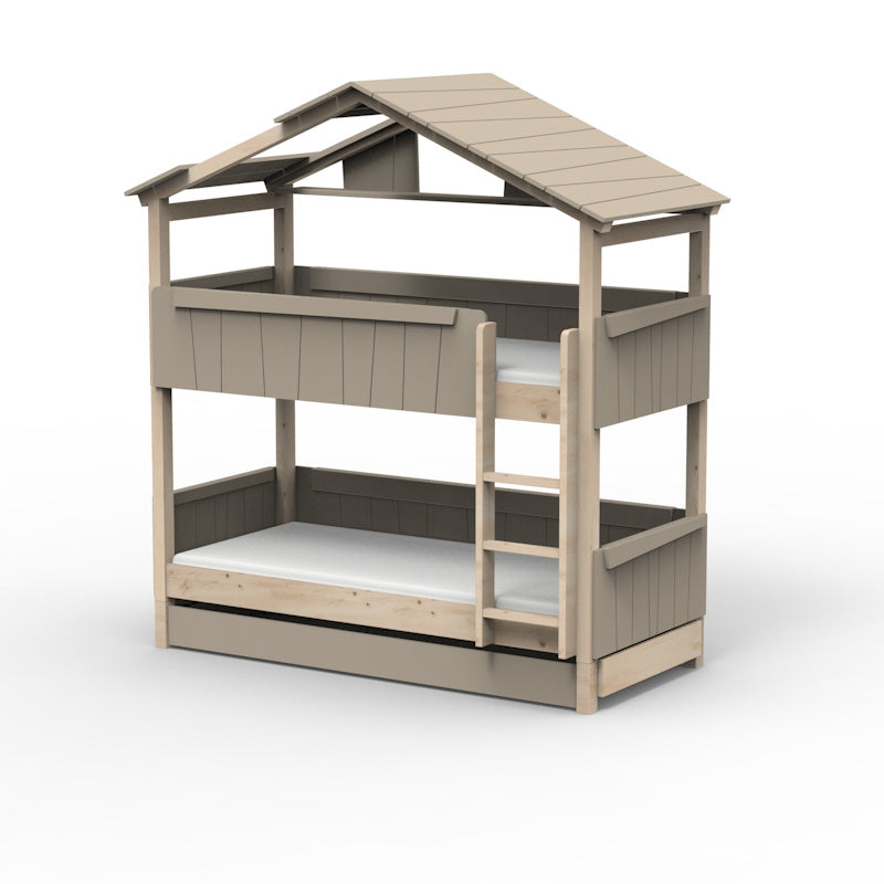 Mathy by Bols 'Star Light Bunkbed Model 3' Montessori Stockbett 90x200cm mit Bettschublade - in 26 Farben erhältlich