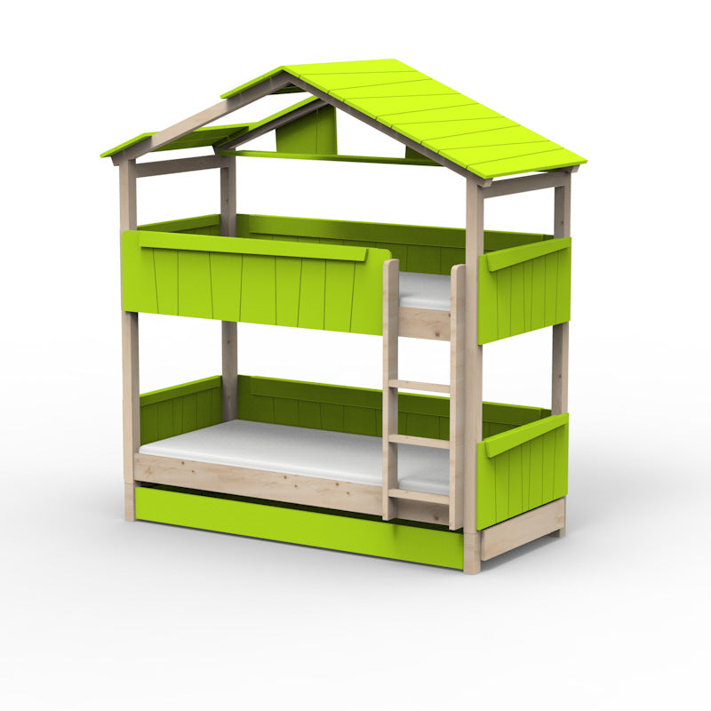 Mathy by Bols 'Star Light Bunkbed Model 3' Montessori Stockbett 90x200cm mit Bettschublade - in 26 Farben erhältlich