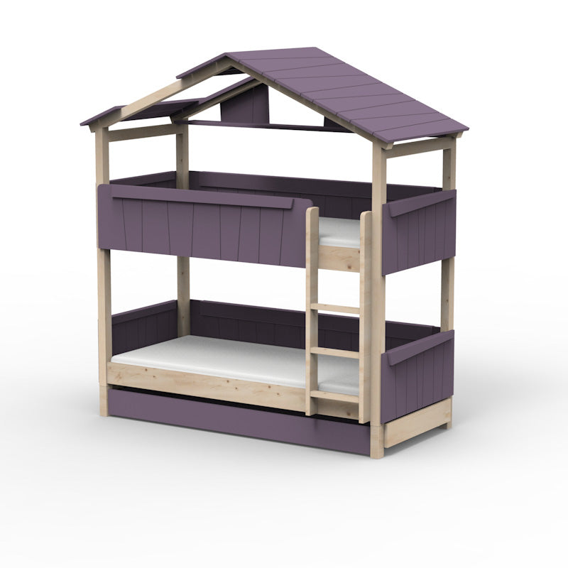 Mathy by Bols 'Star Light Bunkbed Model 3' Montessori Stockbett 90x200cm mit Bettschublade - in 26 Farben erhältlich