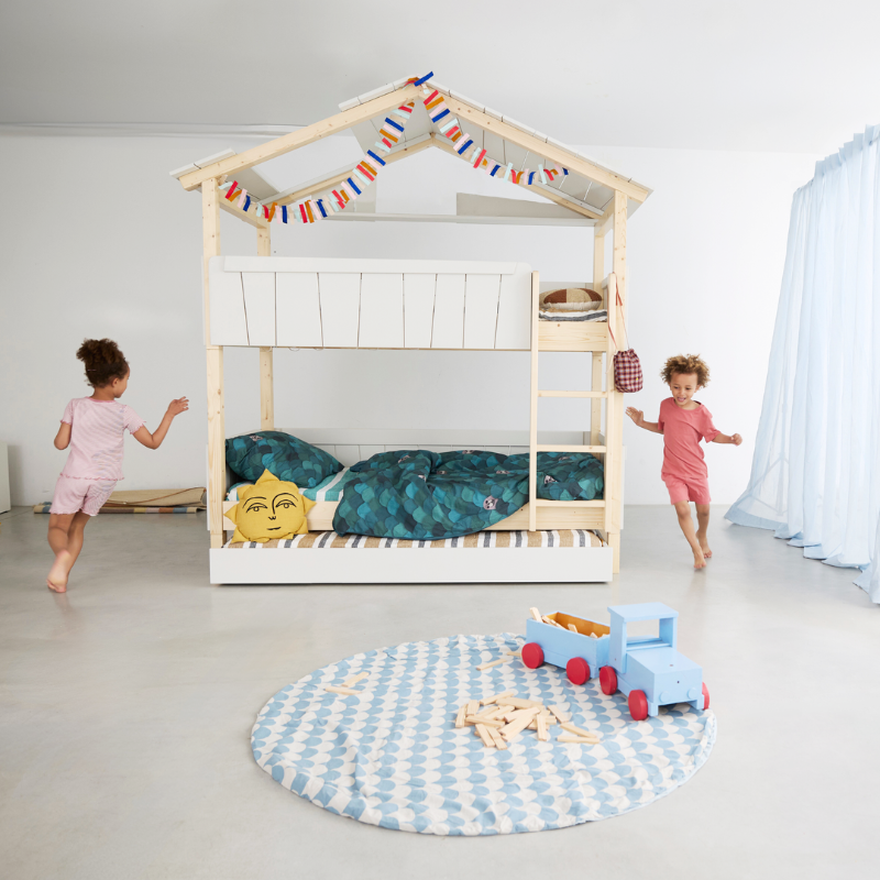 Mathy by Bols 'Star Light Bunkbed Model 3' Montessori Stockbett 90x200cm mit Bettschublade - in 26 Farben erhältlich