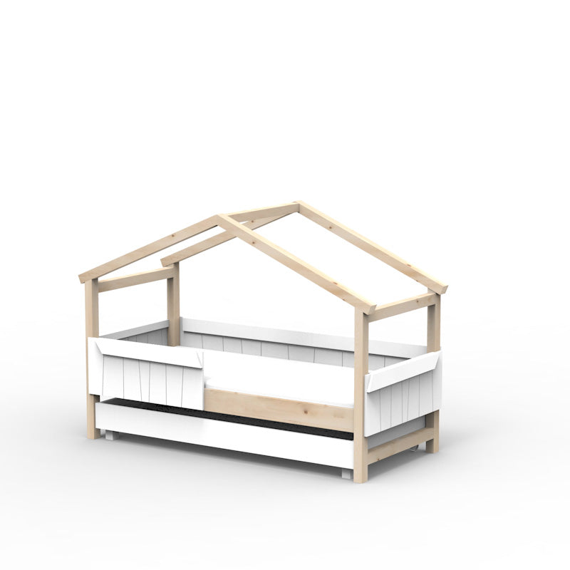Mathy by Bols 'Star Light Single Model 2' Montessori Einzelbett 90x200cm mit Bettschublade - in 26 Farben erhältlich
