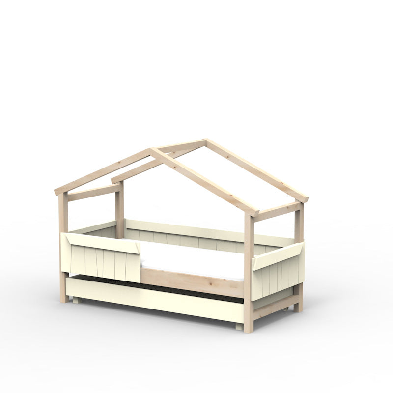 Mathy by Bols 'Star Light Single Model 2' Montessori Einzelbett 90x200cm mit Bettschublade - in 26 Farben erhältlich