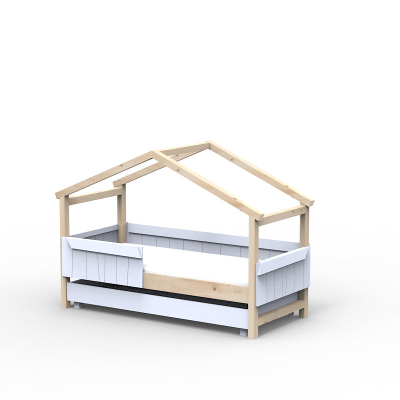 Mathy by Bols 'Star Light Single Model 2' Montessori Einzelbett 90x200cm mit Bettschublade - in 26 Farben erhältlich
