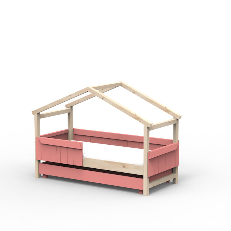 Mathy by Bols 'Star Light Single Model 2' Montessori Einzelbett 90x200cm mit Bettschublade - in 26 Farben erhältlich