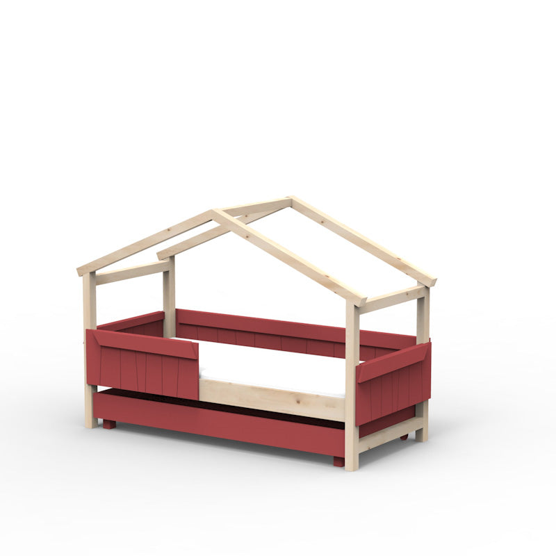 Mathy by Bols 'Star Light Single Model 2' Montessori Einzelbett 90x200cm mit Bettschublade - in 26 Farben erhältlich