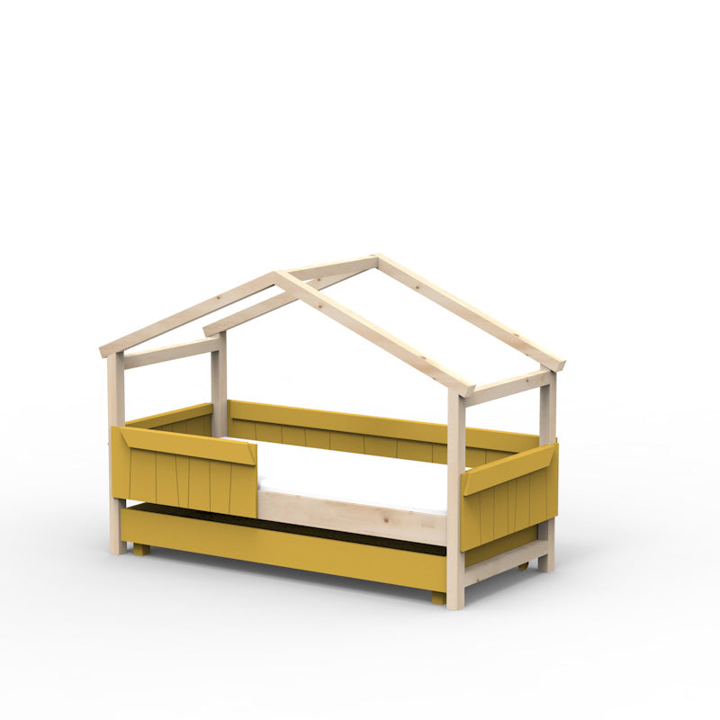 Mathy by Bols 'Star Light Single Model 2' Montessori Einzelbett 90x200cm mit Bettschublade - in 26 Farben erhältlich