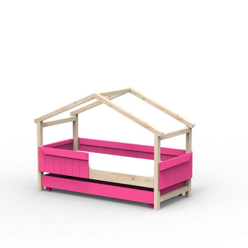 Mathy by Bols 'Star Light Single Model 2' Montessori Einzelbett 90x200cm mit Bettschublade - in 26 Farben erhältlich