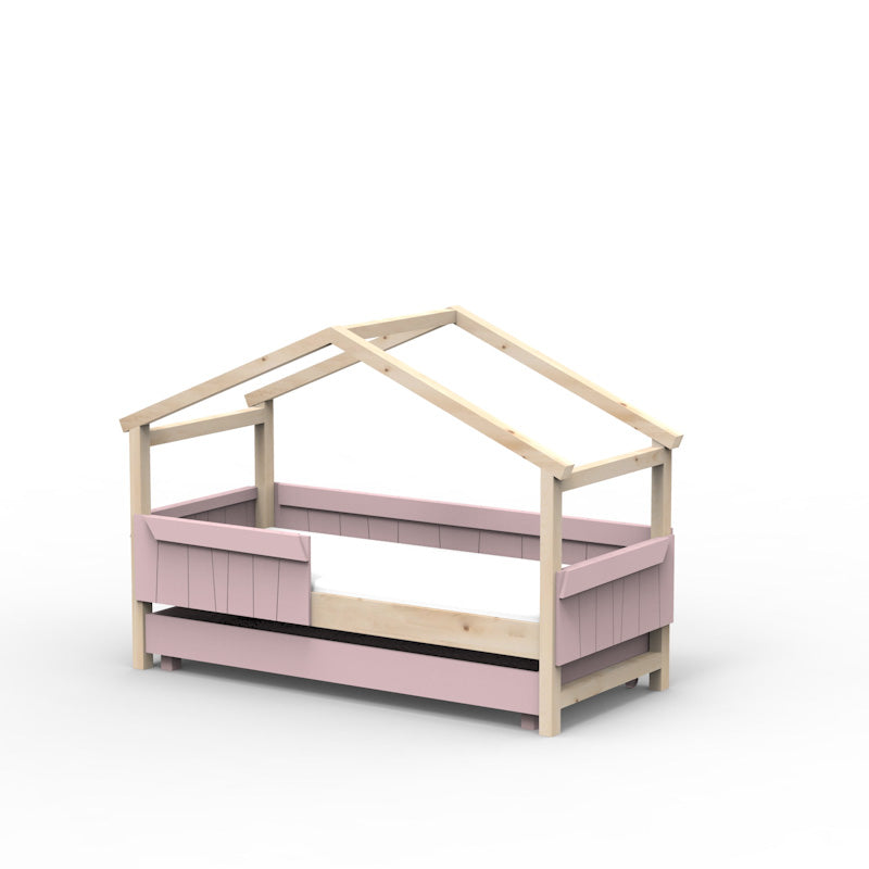 Mathy by Bols 'Star Light Single Model 2' Montessori Einzelbett 90x200cm mit Bettschublade - in 26 Farben erhältlich