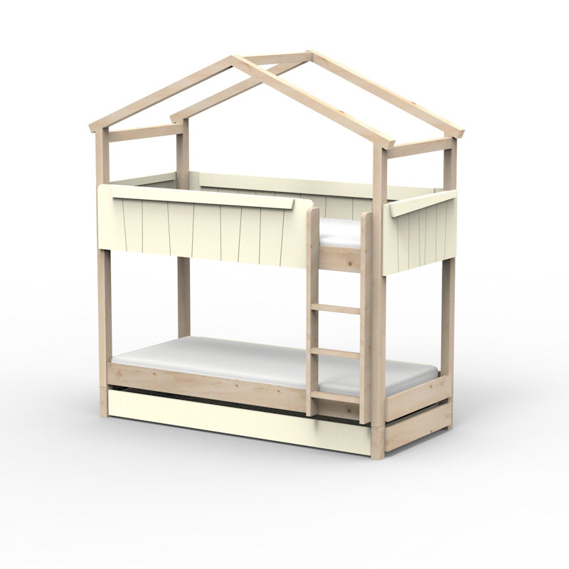 Mathy by Bols 'Star Light Bunkbed Model 1' Montessori Stockbett 90x200cm mit Bettschublade - in 26 Farben erhältlich
