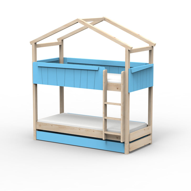 Mathy by Bols 'Star Light Bunkbed Model 1' Montessori Stockbett 90x200cm mit Bettschublade - in 26 Farben erhältlich