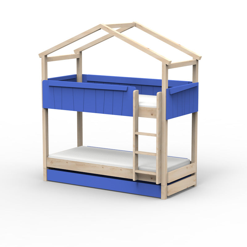 Mathy by Bols 'Star Light Bunkbed Model 1' Montessori Stockbett 90x200cm mit Bettschublade - in 26 Farben erhältlich