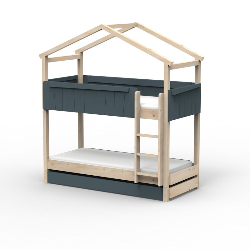 Mathy by Bols 'Star Light Bunkbed Model 1' Montessori Stockbett 90x200cm mit Bettschublade - in 26 Farben erhältlich
