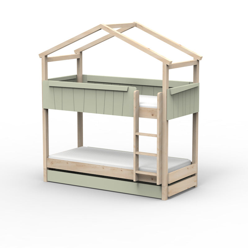 Mathy by Bols 'Star Light Bunkbed Model 1' Montessori Stockbett 90x200cm mit Bettschublade - in 26 Farben erhältlich
