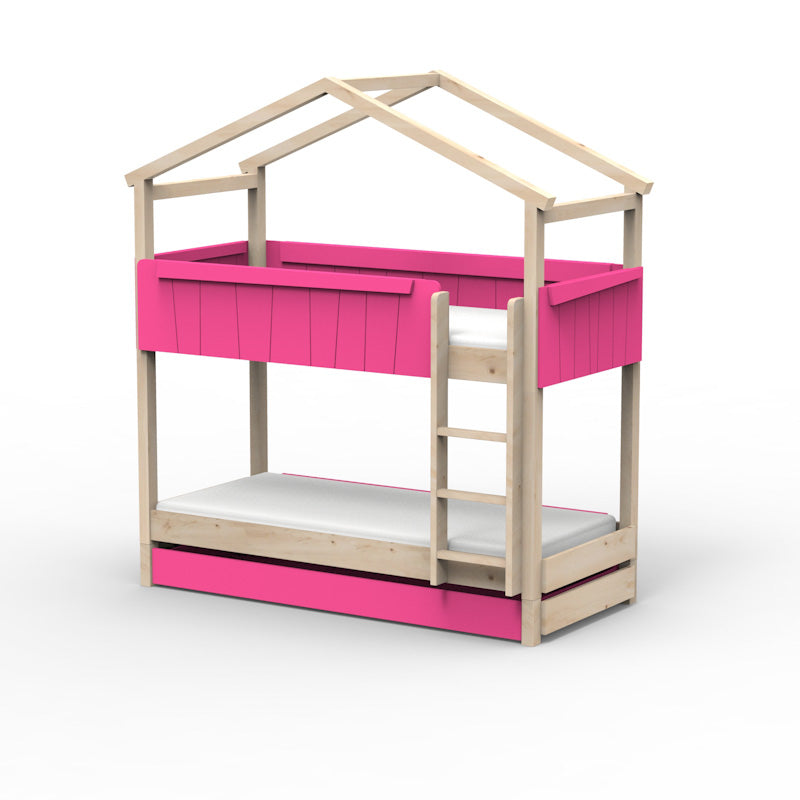 Mathy by Bols 'Star Light Bunkbed Model 1' Montessori Stockbett 90x200cm mit Bettschublade - in 26 Farben erhältlich