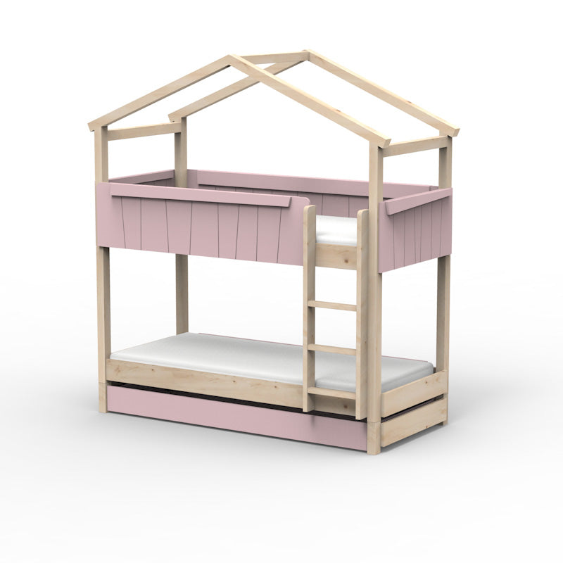 Mathy by Bols 'Star Light Bunkbed Model 1' Montessori Stockbett 90x200cm mit Bettschublade - in 26 Farben erhältlich