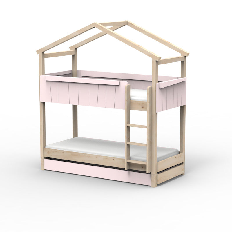 Mathy by Bols 'Star Light Bunkbed Model 1' Montessori Stockbett 90x200cm mit Bettschublade - in 26 Farben erhältlich