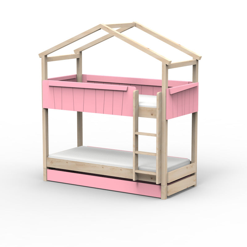 Mathy by Bols 'Star Light Bunkbed Model 1' Montessori Stockbett 90x200cm mit Bettschublade - in 26 Farben erhältlich