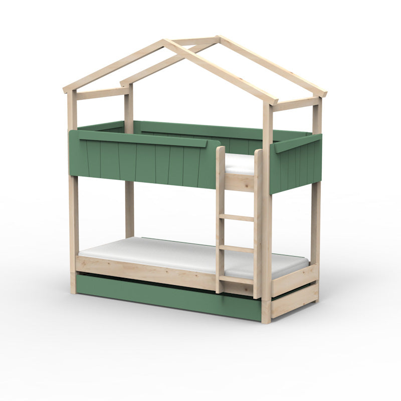 Mathy by Bols 'Star Light Bunkbed Model 1' Montessori Stockbett 90x200cm mit Bettschublade - in 26 Farben erhältlich