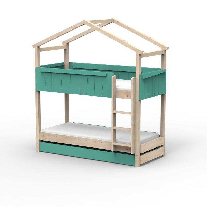 Mathy by Bols 'Star Light Bunkbed Model 1' Montessori Stockbett 90x200cm mit Bettschublade - in 26 Farben erhältlich
