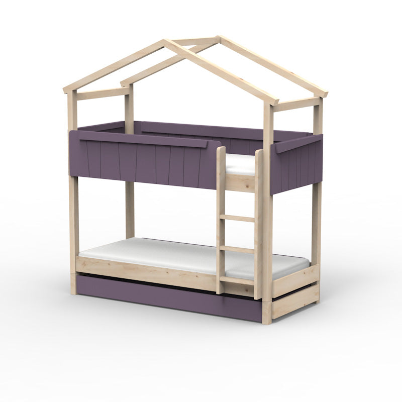 Mathy by Bols 'Star Light Bunkbed Model 1' Montessori Stockbett 90x200cm mit Bettschublade - in 26 Farben erhältlich