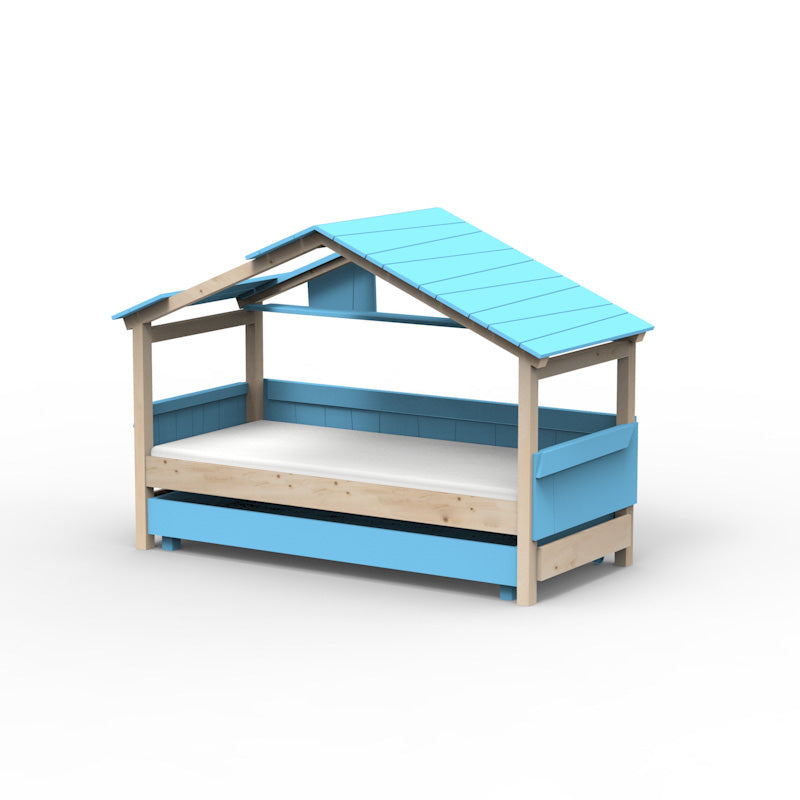 Mathy by Bols 'Star Light Single Model 3' Montessori Einzelbett 90x200cm mit Bettschublade - in 26 Farben erhältlich