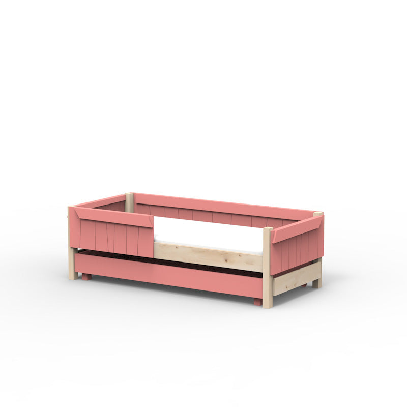 Mathy by Bols 'Star Light Base' Montessori Einzelbett 90x200cm mit Bettschublade - in 26 Farben erhältlich