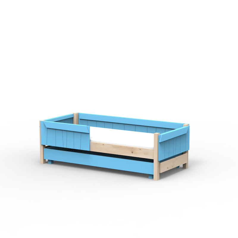 Mathy by Bols 'Star Light Base' Montessori Einzelbett 90x200cm mit Bettschublade - in 26 Farben erhältlich