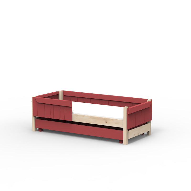 Mathy by Bols 'Star Light Base' Montessori Einzelbett 90x200cm mit Bettschublade - in 26 Farben erhältlich