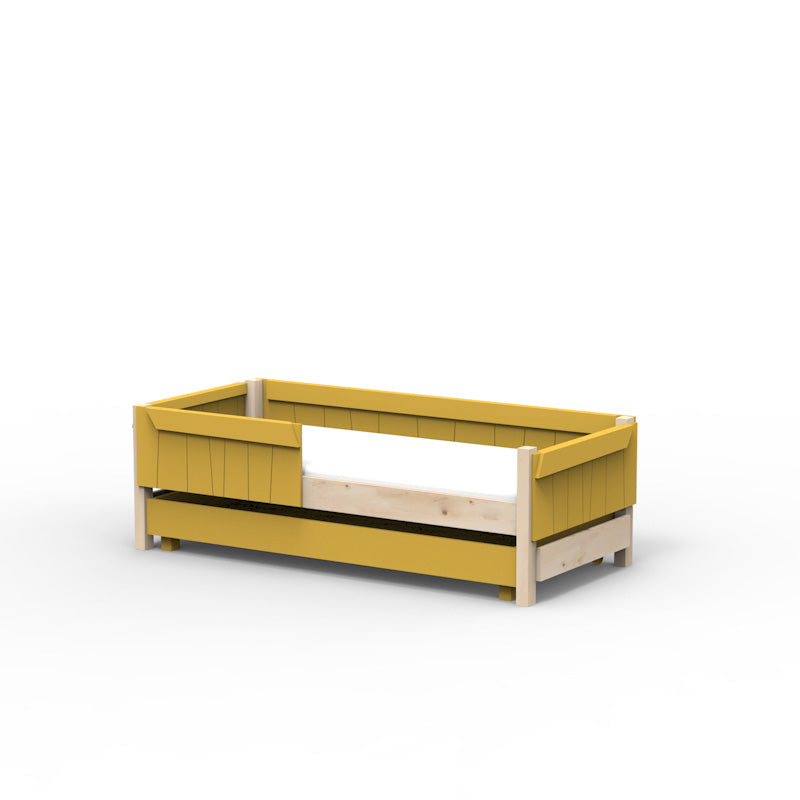 Mathy by Bols 'Star Light Base' Montessori Einzelbett 90x200cm mit Bettschublade - in 26 Farben erhältlich