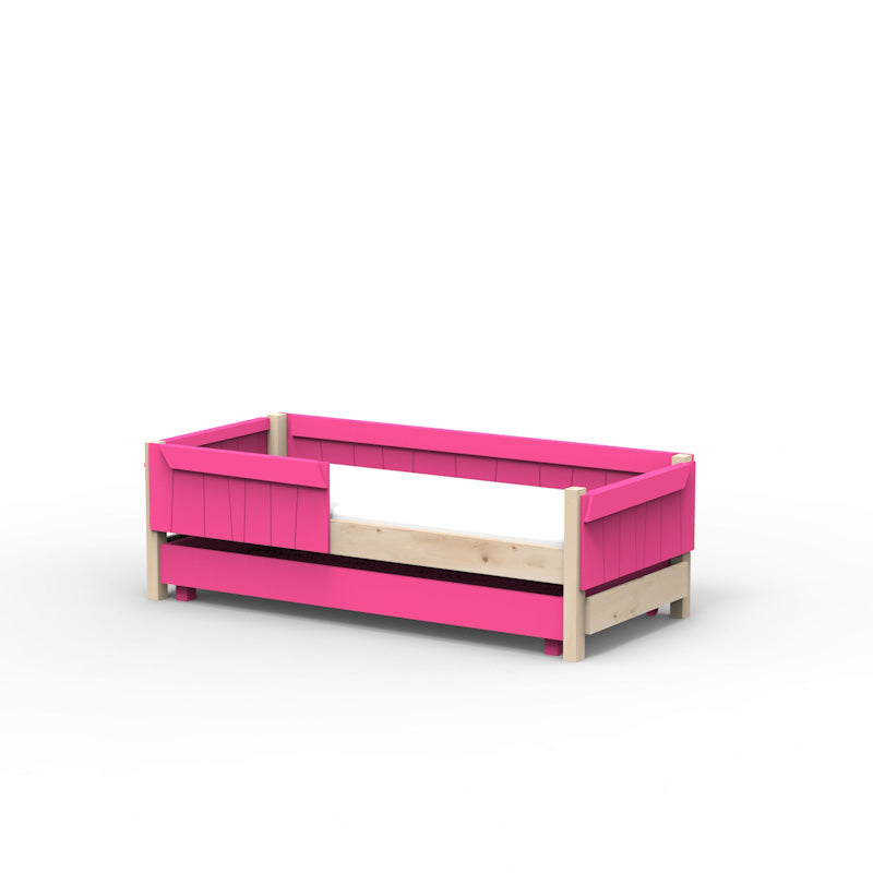 Mathy by Bols 'Star Light Base' Montessori Einzelbett 90x200cm mit Bettschublade - in 26 Farben erhältlich