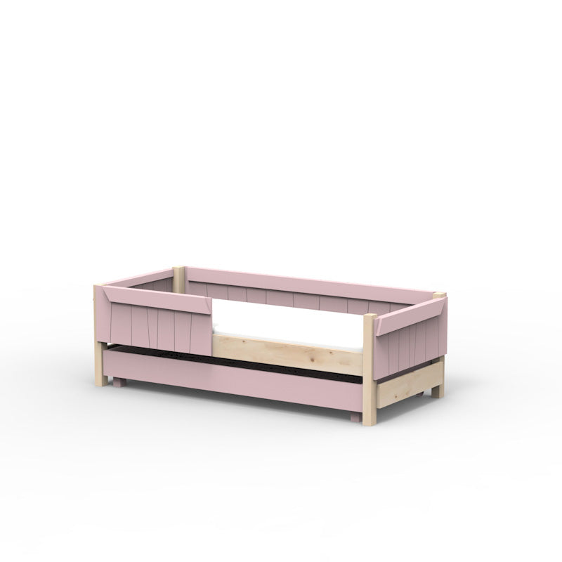 Mathy by Bols 'Star Light Base' Montessori Einzelbett 90x200cm mit Bettschublade - in 26 Farben erhältlich