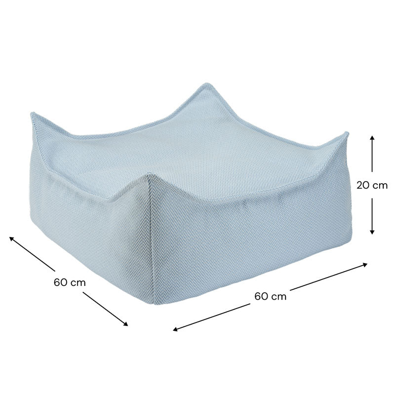 Wigiwama Outdoor Set Sitzsack und Sitzkissen/Ottoman  'Azure'